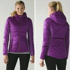 Lululemon Down For A Run Jacket Tender Violet